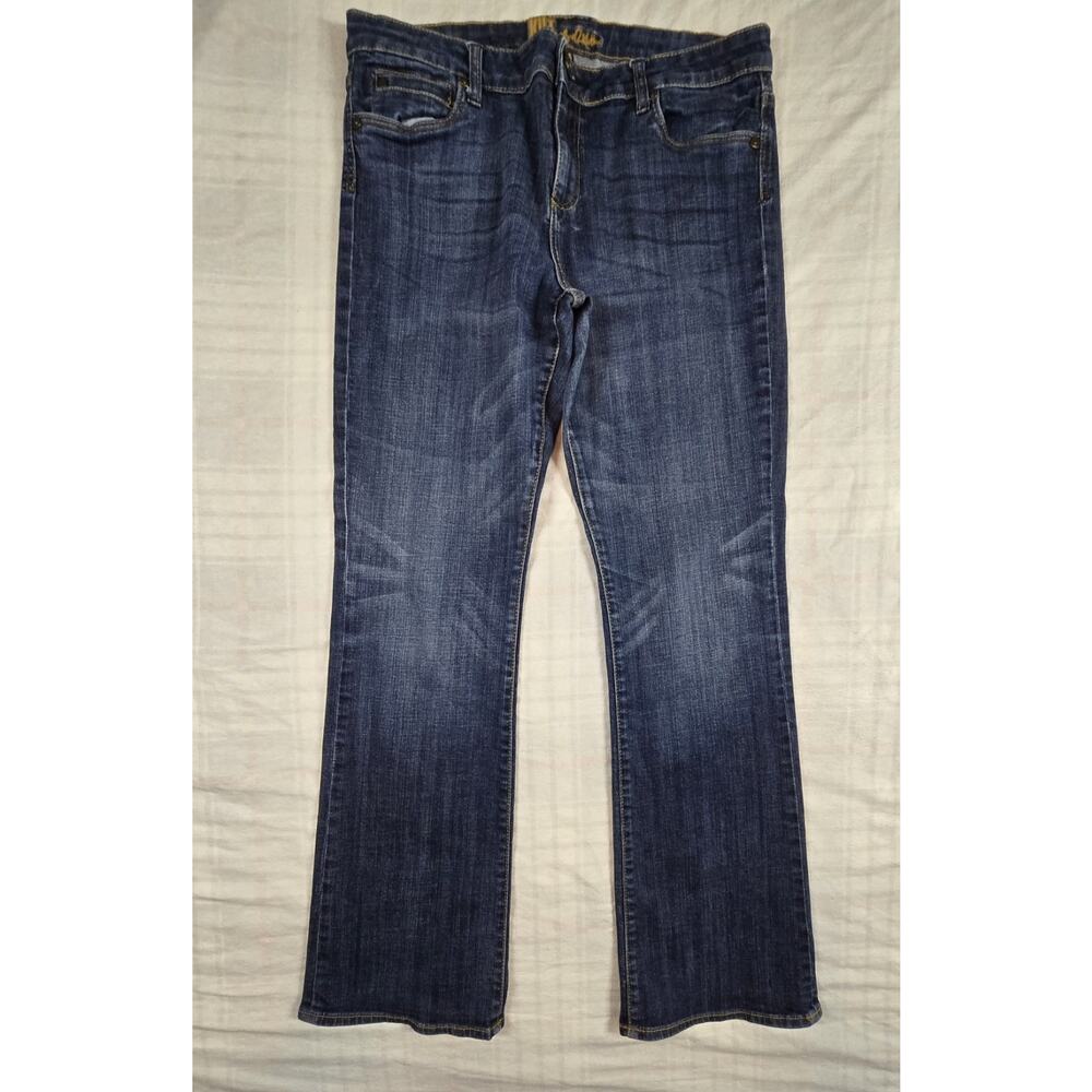 Kut From The Kloth Jeans Women Jackie Boot Cut Mid Rise Stretch 16 Long inseam